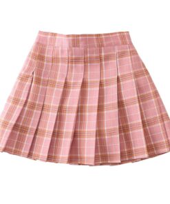 Kids vintage pleated skirt for girl plaid cotton skirts school clothes spring autumn teenager girl skirt children clothing 3-14Y