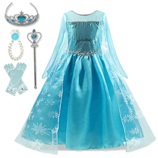 Kids Dresses For Girls Dress Cosplay Princess Costumes Kids Party Christmas Gift Fantasia Vestidos Girls Clothing