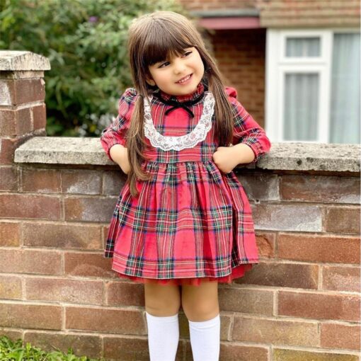 My First Christmas Baby Girls Dress Autumn Winter Kids Dresses For Girl 2020 Long Sleeve Little maid Costume new Year's gift D30