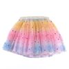 Toddler Skirt Kids Baby Star Glitter Dance Tutu Skirt For Girl Sequin 3 Layers Tulle Toddler Pettiskirt Children Chiffon 2-8T