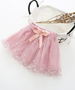 1-6T Girls Baby Ballet tutu Skirts Pink Gray Short Cake Skirt Wavy Infant Pearl children Princess tule rok Baby Skirts meisjes