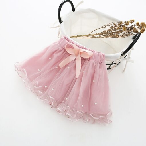 1-6T Girls Baby Ballet tutu Skirts Pink Gray Short Cake Skirt Wavy Infant Pearl children Princess tule rok Baby Skirts meisjes