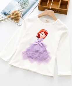 Baby Girls T Shirts Autumn Casual Princess Clothes Toddler Kids Long Sleeve Blouse Tops Children Clothing T-shirt Cotton