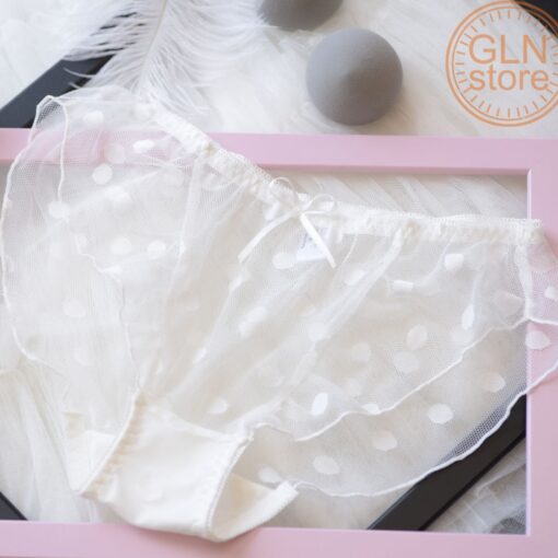 New style women underwear panties sexy mesh lace underwear briefs Japanese bow girl lace sweet low waist shorts 223