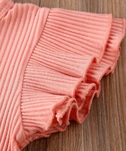 2020 0-24M Baby Hot Summer Clothing Newborn Baby Girl Ruffled Ribbed Bodysuit Floral Shorts Headband 3Pcs Sets Infant Outfits