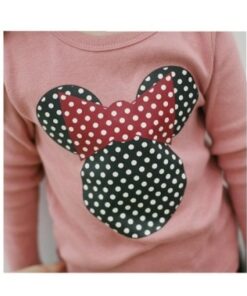 Autumn New Children's Clothing Girls Autumn Long-sleeved Cute Embroidered Long-sleeved Shirt Korean Long-sleeved T-shirt