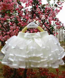 Tutu Skirt Girls Cake Tutu Pettiskirt Dance Mini Skirt Birthday Princess Ball Gown Children Kids Clothes 4 Layers Tulle Skirts