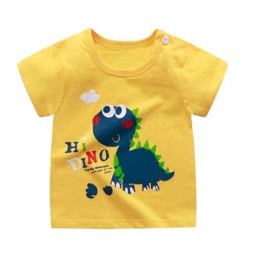 Girls 6M-5Y summer T-Shirts short sleeve Tees Kids Children Casual Cartoon Unisex cotton T-Shirts Boy baby clothes girls tops