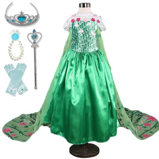 Kids Dresses For Girls Dress Cosplay Princess Costumes Kids Party Christmas Gift Fantasia Vestidos Girls Clothing