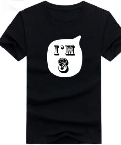 I'm 1 2 3 4 5 6 years birthday kids t shirt boys girls cotton print t shirt party short sleeve baby O-neck tshirt boy girl tops