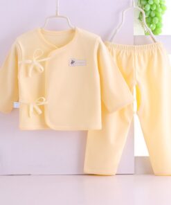 HIPAC Newborn Baby Infant Clothes Set Cotton Baby Boys Girls Tops+Pants Suits Cute Cartoon Baby Underwear All Season Style