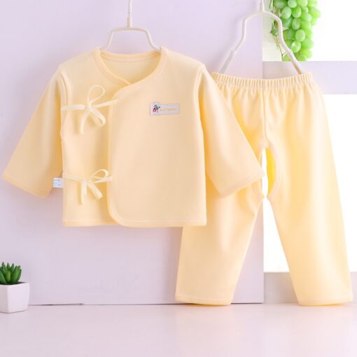 HIPAC Newborn Baby Infant Clothes Set Cotton Baby Boys Girls Tops+Pants Suits Cute Cartoon Baby Underwear All Season Style