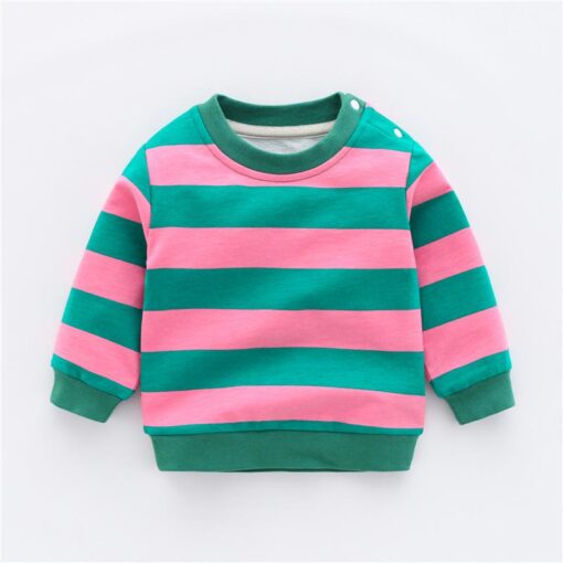 Autumn New Cute Toddler Girl Clothes Fashion Boys Sweatshirt Cartoon Animals Pattern Long Sleeve O Neck Cotton Baby Warm Outfits
