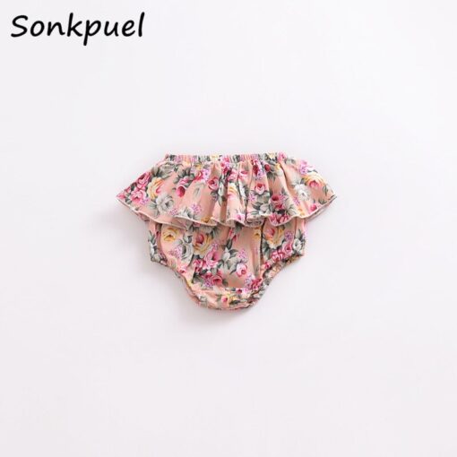 Summer Baby Girls Bloomers Newborn Diaper Cover Baby Pants with Ruffles 0-3 Years Girl Girl Shorts Bottoms Toddler Panties