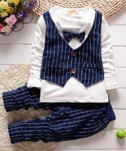 Bibicola Baby Boy Gentleman Clothing Sets Kids Floral Clothes For Birthday Formal Outfits Suit Fashion Tops Shirt + Pants 2pcs