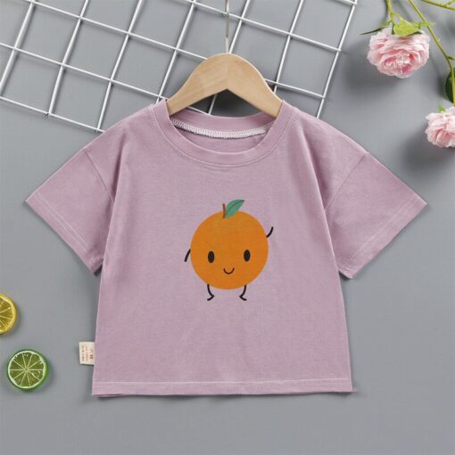 T shirt kids t-shirt baby cute kids plain t shirt Summer Children Outerwear pink yellow wholesale clothing dropshipping