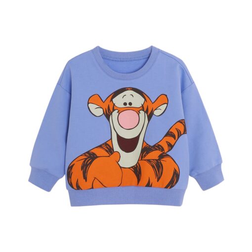 Boys Girls Hoodies Cartoon Pattern Autumn Winter Outwear Children Sweatshirts for Kids Clothes Baby Boys Girls Pullovers 2-8Y