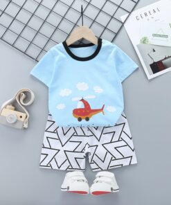 Unni-yun Casual Baby Kids Sport Clothing Plaid Lion Clothes Sets for Boys Costumes 100% Cotton Baby Clothes 6M -4 Years Old
