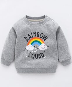 Autumn New Cute Toddler Girl Clothes Fashion Boys Sweatshirt Cartoon Animals Pattern Long Sleeve O Neck Cotton Baby Warm Outfits