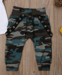 Baby Boys Clothes 2020 Hip Hop Short Sleeve Summer Toddler Infant Like A Boss Letter Tops T-shirt Camo Pants Outfits 2Pcs