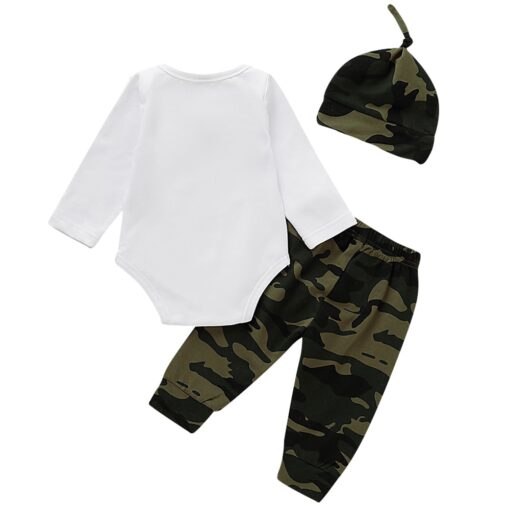 Cute 3PCS Set Newborn Baby Boy Clothes Lovely bowtie kids Cotton Bodysuit Tops Long Pants Hat Outfits Clothes Set 0-18M D30