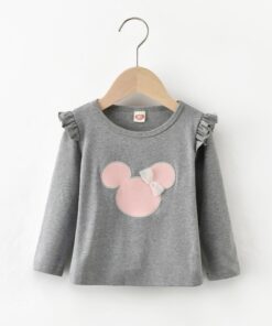 Child Little Baby Girls Clothes T-Shirt Cartoon Mouse Tees Tops New Year 2020 Kids TShirt Spring Cotton Soft Long Sleeve Outfits