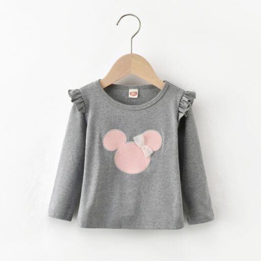 Child Little Baby Girls Clothes T-Shirt Cartoon Mouse Tees Tops New Year 2020 Kids TShirt Spring Cotton Soft Long Sleeve Outfits