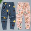 3-12Y Kids Children Boys Girls Bottom Pants Autumn Spring Lycra Thin Cartoon Kids Harem Pants Kids Girls Leggings Trousers