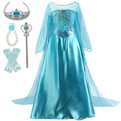 Kids Dresses For Girls Dress Cosplay Princess Costumes Kids Party Christmas Gift Fantasia Vestidos Girls Clothing