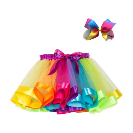 2020 Summer Colorful Pettiskirt Children Party Girls Skirt Kids Birthday Mini tutu Skirt Toddler Girls Unicorn Skirt Clothing