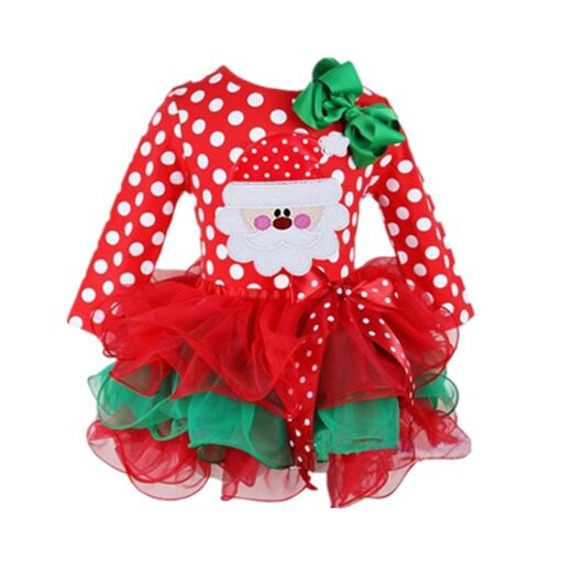 Fancy New Year Baby Girl Carnival Santa Dress For Girls Summer Mouse Christmas Children Clothing Party Tulle Kids Costume