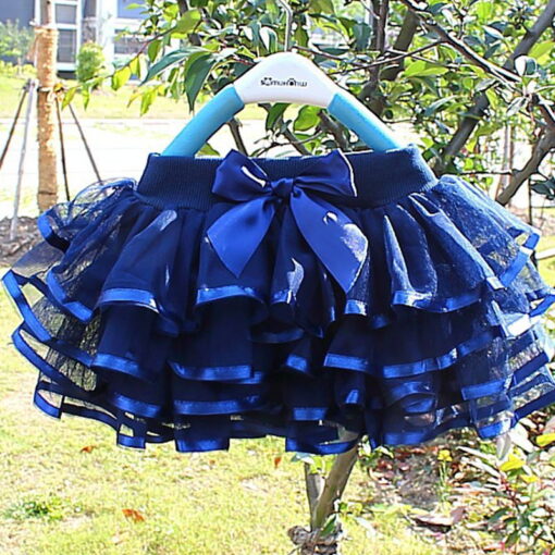 Tutu Skirt Girls Cake Tutu Pettiskirt Dance Mini Skirt Birthday Princess Ball Gown Children Kids Clothes 4 Layers Tulle Skirts