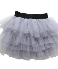 Wennikids Baby Girl Candy Color Half-length Tulle Tutu dance Skirt cute Solid Color Fashion pettiskrit 3-8 years