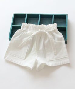 Baby Girl Shorts Kid Short Pants Casual Pants Solid Cotton Pants Summer Children Travel Beach Short Trousers