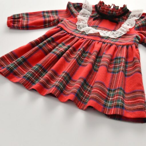 My First Christmas Baby Girls Dress Autumn Winter Kids Dresses For Girl 2020 Long Sleeve Little maid Costume new Year's gift D30
