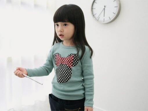 Autumn New Children's Clothing Girls Autumn Long-sleeved Cute Embroidered Long-sleeved Shirt Korean Long-sleeved T-shirt