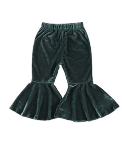 Infant Kids Baby Girls Velvet Bell-Bottoms Baby Children Long Flared Trousers Retro Casual Elastic Waist Pants for Kids 6M-6T