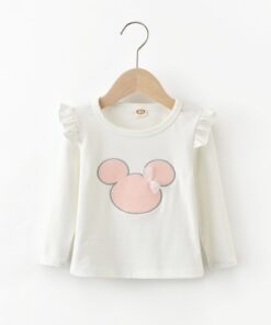 Child Little Baby Girls Clothes T-Shirt Cartoon Mouse Tees Tops New Year 2020 Kids TShirt Spring Cotton Soft Long Sleeve Outfits