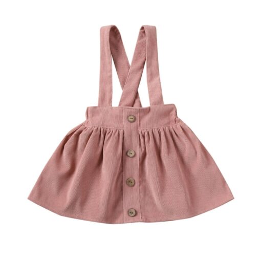 Kid Baby Girl Strap Suspender Skirt Corduroy Party Overalls Autumn A Line Toddler Girls Casual Clothing Outfits 1-6Y