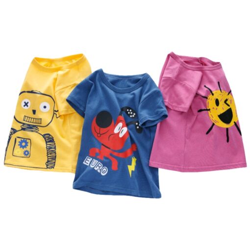 HIPAC 10%OFF Children's Short Sleeve T-shirt Cotton T-shirts Boy Kid Boys And Girls Tops Shirts Children's Tshirt