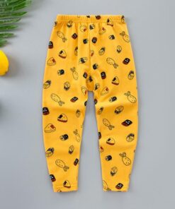 3-12Y Kids Children Boys Girls Bottom Pants Autumn Spring Lycra Thin Cartoon Kids Harem Pants Kids Girls Leggings Trousers