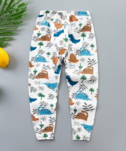 3-12Y Kids Children Boys Girls Bottom Pants Autumn Spring Lycra Thin Cartoon Kids Harem Pants Kids Girls Leggings Trousers