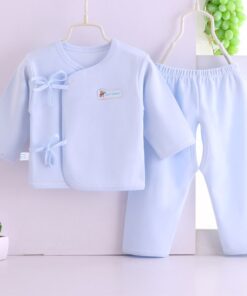 HIPAC Newborn Baby Infant Clothes Set Cotton Baby Boys Girls Tops+Pants Suits Cute Cartoon Baby Underwear All Season Style