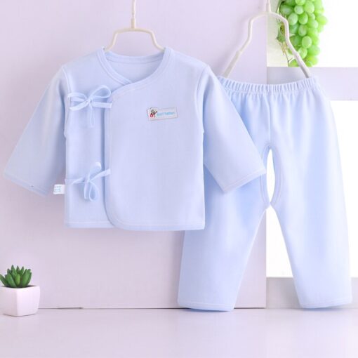 HIPAC Newborn Baby Infant Clothes Set Cotton Baby Boys Girls Tops+Pants Suits Cute Cartoon Baby Underwear All Season Style