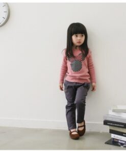 Autumn New Children's Clothing Girls Autumn Long-sleeved Cute Embroidered Long-sleeved Shirt Korean Long-sleeved T-shirt