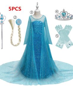 Dress for Girls Kids Christmas Dress Halloween Cosplay Costume Children Birthday Party Clothing Girls Princess Costume