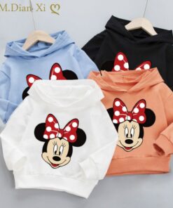Toddler Baby Kids Boys Girls Cartoon Minnie Kids Hoodies Cute Baby Girls Sweatshirts Sweatshirt for Girls Children's Clothing