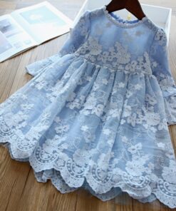 Kids dresses for Girls Christmas Clothes Half-sleeve Lace Party Costume Red Children Elegant Prom Frocks 3-8Y Girls Casual Wear