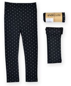 Children Girls Skinny Leggings Long Pants Polka Dots Printed Kids Spring Autumn Cotton Bottoms Dotted Elastic Trousers