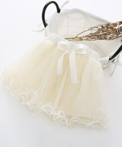 1-6T Girls Baby Ballet tutu Skirts Pink Gray Short Cake Skirt Wavy Infant Pearl children Princess tule rok Baby Skirts meisjes